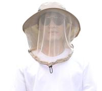 HEIBTENY per Cappello da Pesca UPF50+ con Rete Antizanzare per Cappello | Rete a maglia fine, blocca insetti, viso protetto, tessuto morbido, ideale per esterni