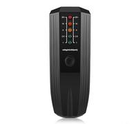 HEIBTENY Rilevatore di radiazioni EMF per contatore Geiger con 5 indicatori LED per test sul campo elettromagnetico 50/60 Hz, monitor di sicurezza per casa e ufficio, nero (nero)