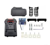 HEIBTENY Scatola per batterie agli ioni di litio per utensili elettrici da 18 V 21 V, staffe PCBA con slot per 5/10 celle, custodia in plastica per fai da te e uso professionale, nero (C)