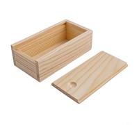 HEIBTENY Scatola portaoggetti in legno di pino naturale con coperchio scorrevole estraibile, cassetto organizer per carte, mazzi da poker e bigiotteria, adatta per decorazioni per la casa, ricordi