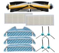 HEIBTENY Set di 10/21 pezzi di ricambio per aspirapolvere robot SENCOR SRV 4200BK 4250SL 2230TI 6250BK 9250BK + spazzole laterali + panni + spazzole principali (10 pezzi)
