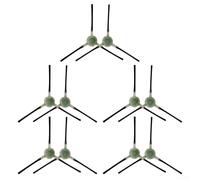 HEIBTENY Set di 10 spazzole laterali di ricambio per OKP K2, K2P, K3, K4, K5, K7, K8 e per M210, M210S, M210B, M213 robot aspirapolvere