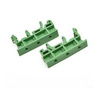 HEIBTENY Set di 5 staffe di montaggio su guida DIN PCB per adattatore C45 da 35 mm, clip in plastica per circuiti stampati con viti, grigio, nero, verde, facile da installare, per fai da te elettrico