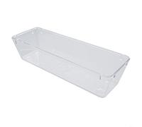 HEIBTENY Set di organizer per cassetti in plastica trasparente, per contenitori e divisori versatili, per camera da letto, comò, scrivania, cucina, soluzione trasparente per l'organizzazione della