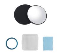 HEIBTENY Specchio magnetico HD per selfie per telefoni compatibili con MagSafe, vetro trasparente da 6,5 cm, con custodia antipolvere e antigraffio, include anello magnetico per dispositivi non