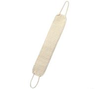 HEIBTENY Spugna esfoliante per la schiena per doccia, 50 x 10 cm, extra lunga, con cinghia per tirare, panno in rayon a doppia trama per una pulizia profonda e una cura delicata della pelle, beige (1
