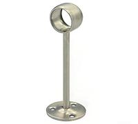 HEIBTENY Staffe per aste per tende da soffitto in acciaio inossidabile resistente, per pali da 2,5 cm, per distanza dalla parete estesa da 15 cm, con chiusura a vite regolabile, resistenti alla