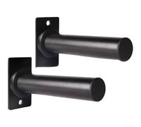 HEIBTENY Supporto da parete in acciaio per bilancieri con foro da 25 mm e 50 mm, robusto rack in acciaio con inclinazione verso l'alto per una conservazione sicura, staffa salvaspazio per palestra
