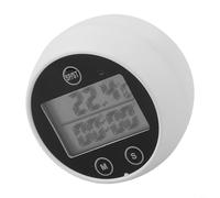 HEIBTENY Termometro digitale per bagno di ghiaccio con timer, IP67, termometro galleggiante a immersione fredda per piscina, display a LED, da -20 °C a 70 °C, commutabile °C/°F, bianco (nero)