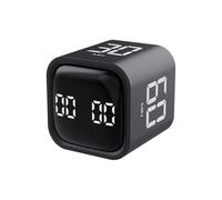 HEIBTENY Timer con messa a fuoco rotante con vibrazione a gravità e vibrazione silenziosa, volume regolabile, orologio pomodoro per ADHD, studio, ufficio, cucina, conto alla rovescia 5-60 minuti (il