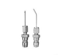HEIBTENY Ugello ad ago per pulizia ad alta pressione, in acciaio inox, per lavatrice, scaldabagno, piastrelle da giardino, fessure profonde, 225 mm, 75 mm, argento, confezione da 4 (corto)
