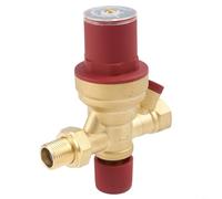 HEIBTENY Valvola di riduzione della pressione dell'acqua DN15 1/2" regolabile con filtrazione integrata, regolatore automatico dell'approvvigionamento idrico, costruzione in ottone con pareti