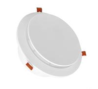 HEIBTENY Ventilatore da soffitto da 10,2 cm, con pannello regolabile e schermo a rete rimovibile, diffusore HVAC rotondo in ABS con clip di bloccaggio, per bagno, cucina, cantina, asciugatrice (80 mm