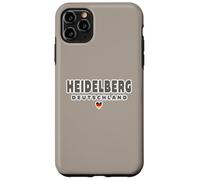 Heidelberg Deutschland Heart Imprint/Heidelberg Germania Custodia per iPhone 11 Pro Max