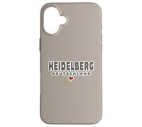 Heidelberg Deutschland Heart Imprint/Heidelberg Germania Custodia per iPhone 16 Plus