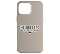 Heidelberg Deutschland Heart Imprint/Heidelberg Germania Custodia per iPhone 16 Pro Max