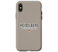 Heidelberg Deutschland Heart Imprint/Heidelberg Germania Custodia per iPhone X/XS