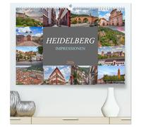 Heidelberg Impressionen (hochwertiger Premium Wandkalender 2026 DIN A2 quer), Kunstdruck in Hochglanz: Erleben Sie die einzigartige Verbindung aus ... pulsierendem Leben in der Stadt Heidelberg.