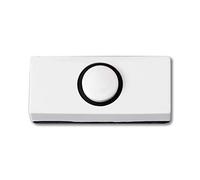 Heidemann 70180 - Pulsante per campanello singolo, 24 V/1 A, colore: bianco