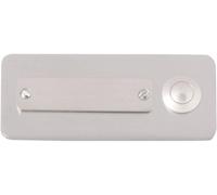 Heidemann Piastra-Citofono Berlino V4a Acciaio Inox 45x108x4mm 70121 Nuovo (217)