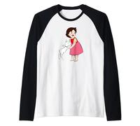 Heidi con la simpatica capra serie TV di cartoni animati Maglia con Maniche Raglan