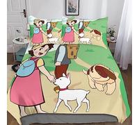 Heidi Copripiumino Set Biancheria Da Letto 3 Pz Trapunta Microfibra Ipoallergenico Per Ragazzi Morbido, Resistente, Traspirante Double(200x200cm)