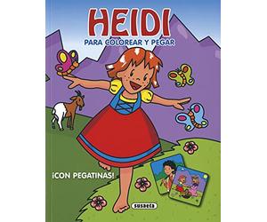 Heidi para colorear y pegar
