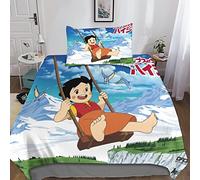 Heidi Set Di Biancheria Da Letto Per Con Stampa 3D, Copripiumino Con Cerniera, Incluso Copripiumino E Federe, Biancheria Da Letto Per Ragazzi E Ragazze Single(135x200cm)