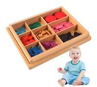 Heidouse Materiali in Lingua Montessori, Giocattoli Montessori in Legno per Geometria e Grammatica, Giocattoli educativi fluidi e sicuri per Bambini 3 Anni in su