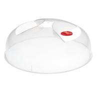 Heidrun 1910 Coperchio per Microonde, 25 cm, Trasparente/Rosso, 24 cm