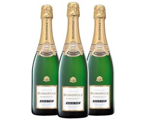 Heidsieck & C° Monopole - Champagne Gold Top 2018 - set di 3 bottiglie da 75 cl