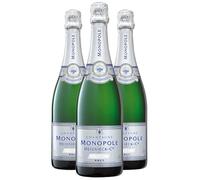 Heidsieck & C° Monopole - Champagne Silver Top Brut - Set di 3 bottiglie da 75 cl