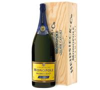 Heidsieck & Co. Monopole Blue Top Champagne Brut AOC Jeroboam 3 ℓ, Cassetta di legno