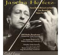 Heifeiz live- Never Before Publisched and Rare Live Recordings Vol. 2 - Tchaikovsky Violin Concerto(21/March1949) & Prokofiev no. 2 (2/April/1949) - Rare CD
