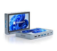 HEIGAOLA Mini PC, Celeron N5095 Mini computer con fan,16 GB DDR4,256 GB EMMC, Win 11 PRO Mini PC con schermo, Micro PC 4K a 60 Hz Triple Display, Mini Computer WiFi5 BT5.2 Gigabit Ethernet