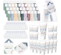 Heigble Set di 60 regali di apprezzamento per i dipendenti di Natale Bulk 2025 Balsamo per le labbra e crema per le mani Set di lozione per le mani ispiratrice Regalo di ringraziamento per collega