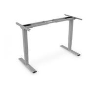 Height Adjustable Standing Desk Frame Dual motor, 3-stages, grey