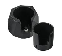 Height Adjustable Tamper Station, non Slip Coffee Portafilter Holder Stand Stabile Base Design, Espresso Tamper Station with Modern Style, Tool for Home Kitchen Restaurant Countertop Use