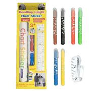 Height Chart, Doodling Growth Measurer, Decorative Wall Sticker, Family Memory Preservation 68.9x9.72 Inches for Nursery, Kids' Bedroom, Classroom, and Playroom Decoration