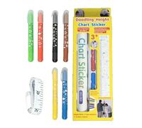 Height Chart, Doodling Height Measuring Sticker Over 6 Years Old, Paper Decorative Growth Wall Sticker, Perfect For Nursery, Kids Bedroom, Classroom, And Playroom Decor, 68.9x9.72 Inches