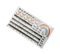 Height Chart For Wall, Height Measurement, Self-Adhesive Culmination Ruler, Nursery Oro Playroom Decor, High Point Weighing For Children, A 11,81 x 23,62, B 11,81 x 35,43 Inches