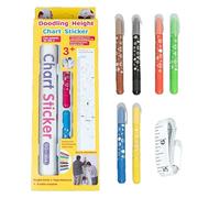 Height Chart, Growth Sticker, Doodling Wall Decal, Decorative Measuring Art, Nursery Room Wall Decor, (1 Sheet), for Kids Bedroom, Playroom, Classroom, Fun Design