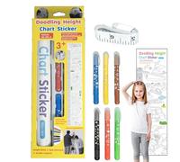 Height Chart, Height Measuring Sticker, Decorative Growth Wall, Sticker or Nursery, Sturdy and Portable, Perfect for Kids Bedroom Classroom Playroom, 68.9x9.72 inches