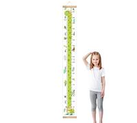 Height Chart Kids, Decorative Growth Tracker, Wood, Canvas Removable Reusable Design, with Lanyard, for Home Decor, Interior Playroom, Parenting Tool, Baby Room Wall Art
