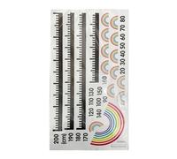 Height Chart, Kids Growth Chart Wall Sticker, Cute Adhesive Accessory, 11.81x35.43 inches Peel & Stick Design, Taller Measurement Ruler for Nursery and Playroom Decor