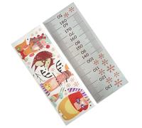 Height Chart, Kids Growth Chart Wall Sticker, Cute Adhesive Accessory, 11.81x35.43 inches Peel & Stick Design, Taller Measurement Ruler for Nursery and Playroom Decor