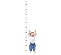 Height Growth Chart - Adesivo da parete per tetto, righello di misurazione autoadesivo, 9 x 201,5 cm + vinile PVC impermeabile, per cameretta dei bambini e asilo