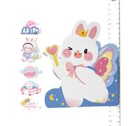 Height Measurement Ruler for Kids, Height Growth Chart with Magnetic Bunny Decoration, 5.35x5.83 inches, Removable Wall Gauge, Ideal for Boys and Girls Nursery Room Decor