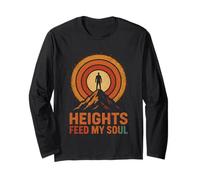 Heights Feed My Soul - Spirito d'avventura in Montagna Maglia a Manica