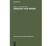 Heiko A. Oberman Gregor von Rimini (Copertina rigida)